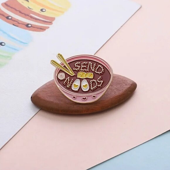 3 for $20** (all individual pins!) “Send Noods” Cheeky Comical Pin - Picture 2 of 4